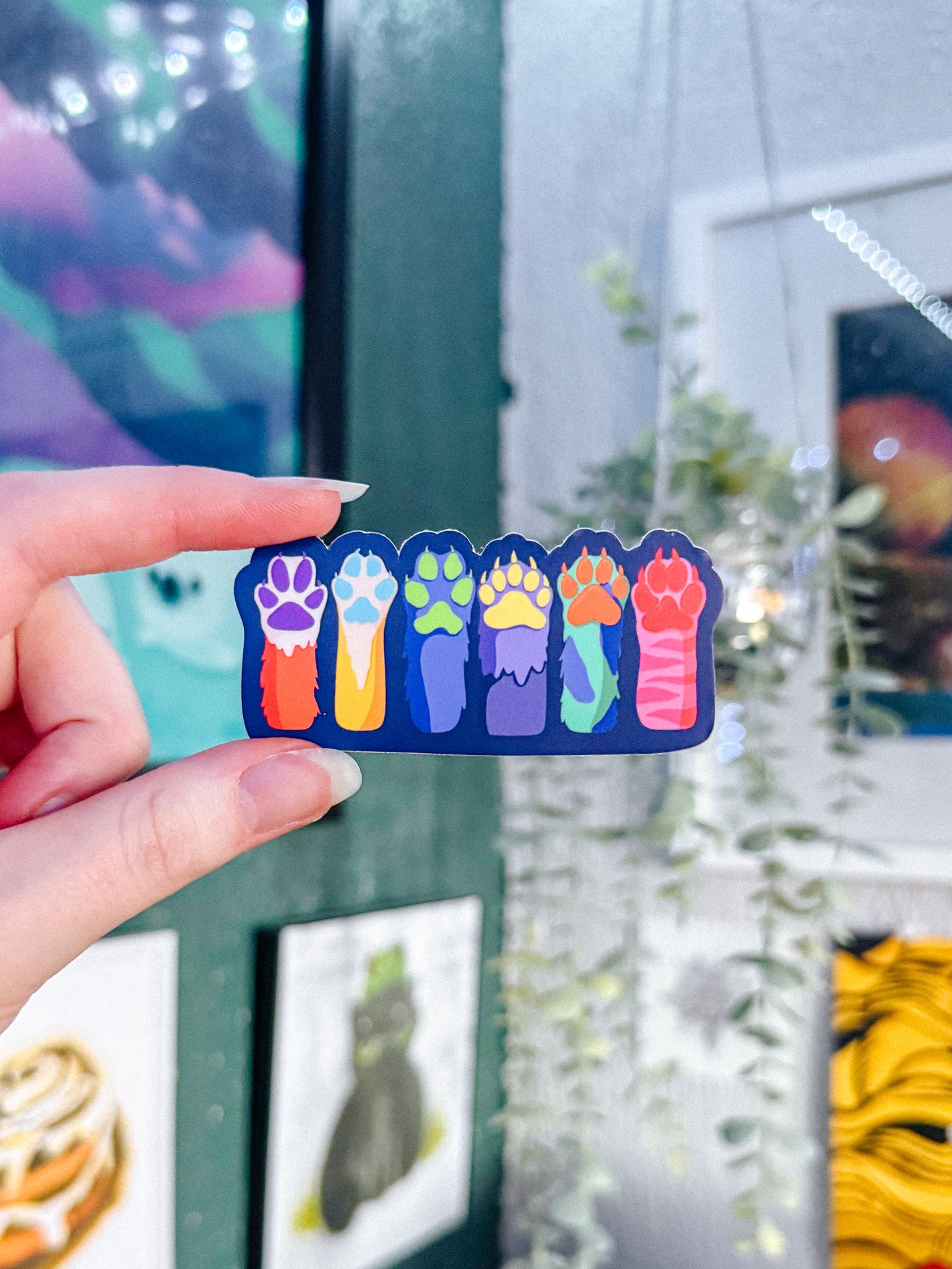 Furry Paws Pride Sticker