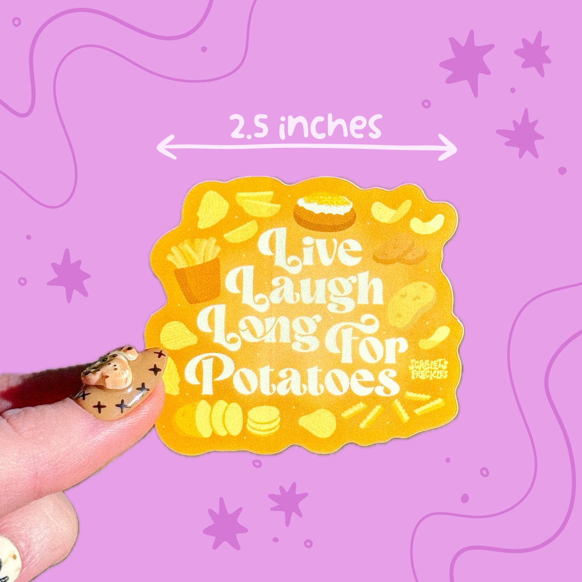 Long For Potatoes Sticker