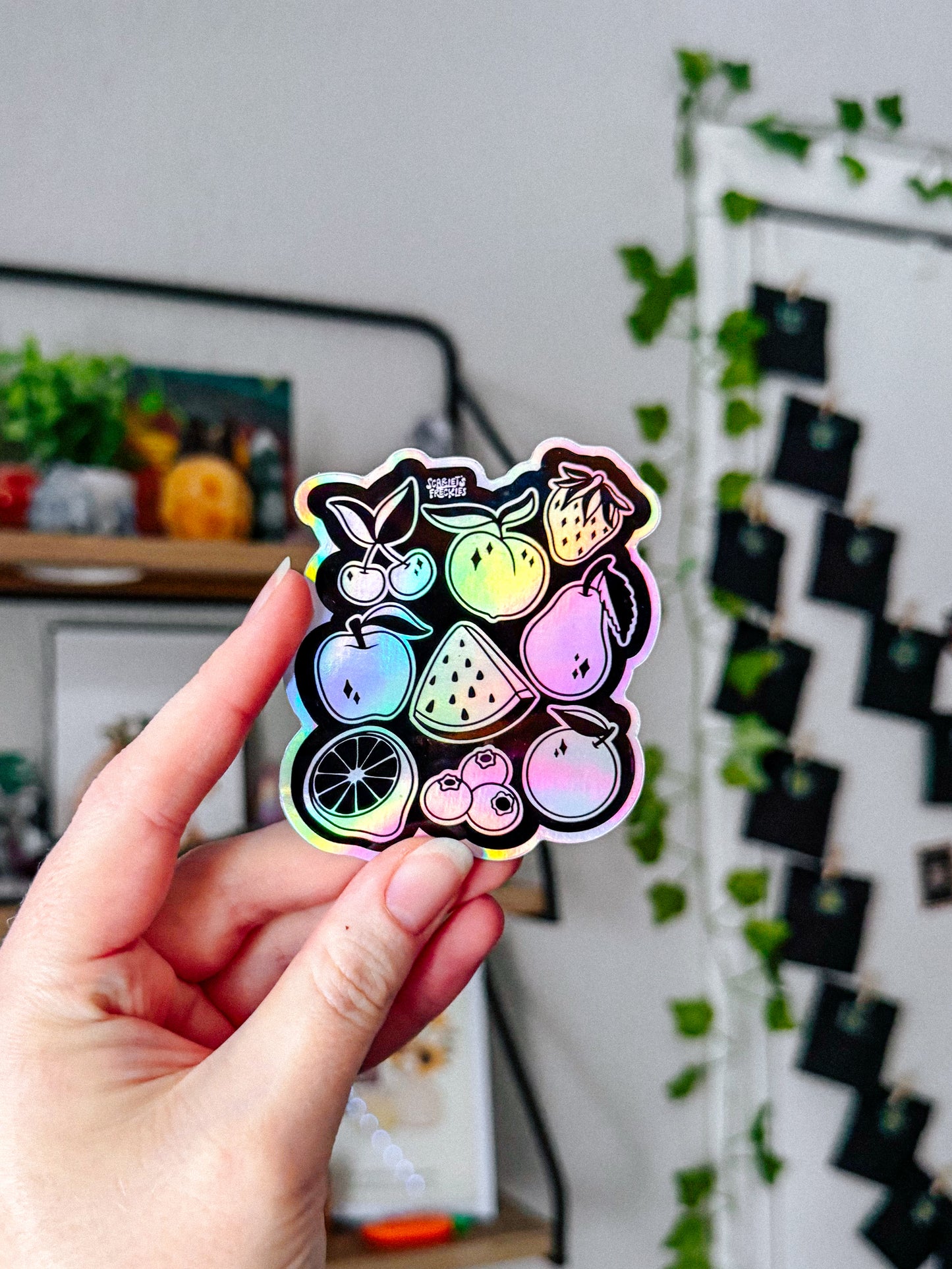Holographic Fruity Sticker