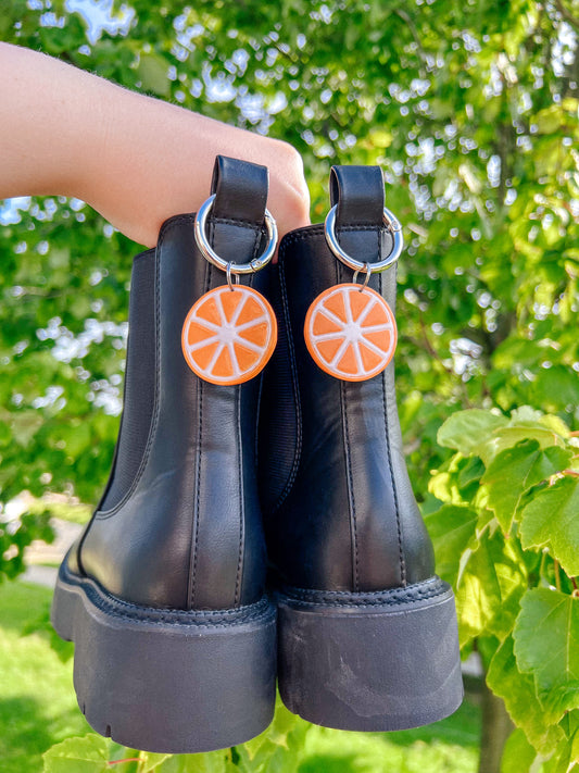 Orange Slices Glitter Boot Charms