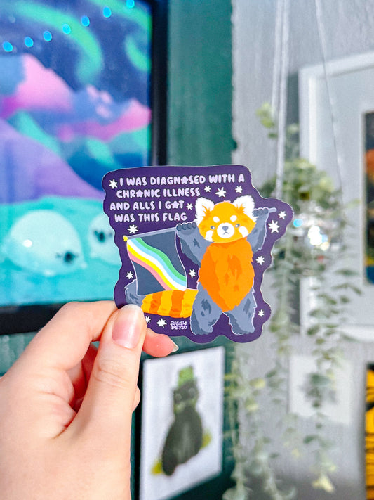 Diagnosed with Chronic Illness Sticker