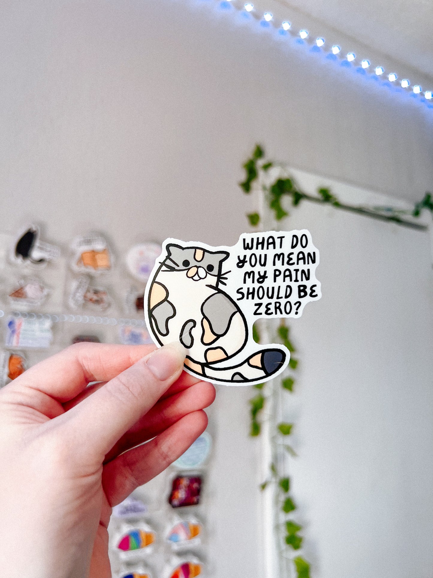 Chronic Pain Cat Sticker