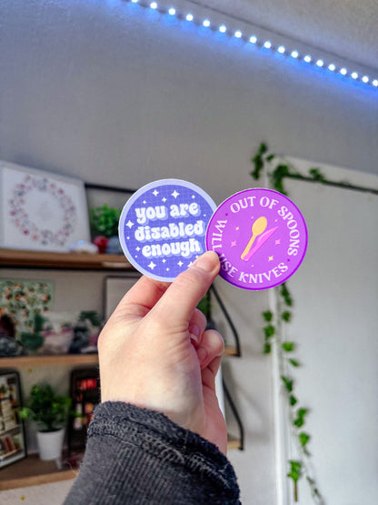 Chronic Illness Sticker Pack of 8