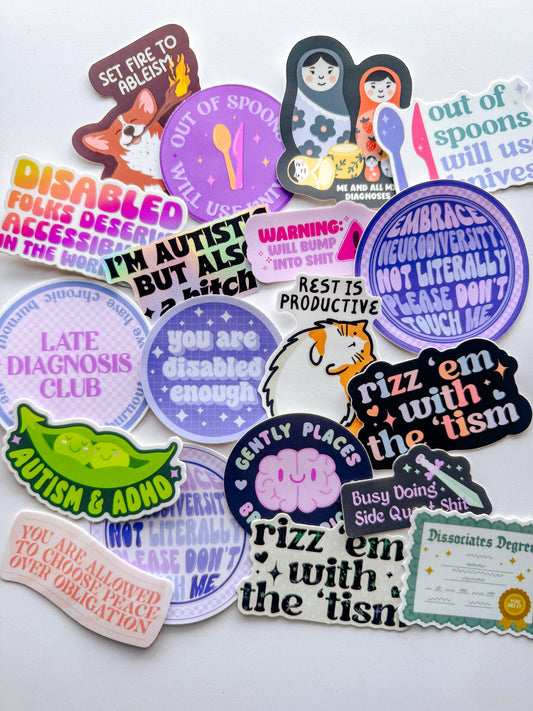 Autism and ADHD MEGA Sticker Pack