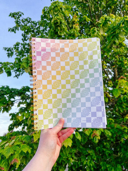 Checkered Retro Rainbow XL Sticker Book