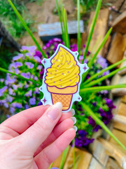 Intersex Flag Ice Cream Cone Sticker