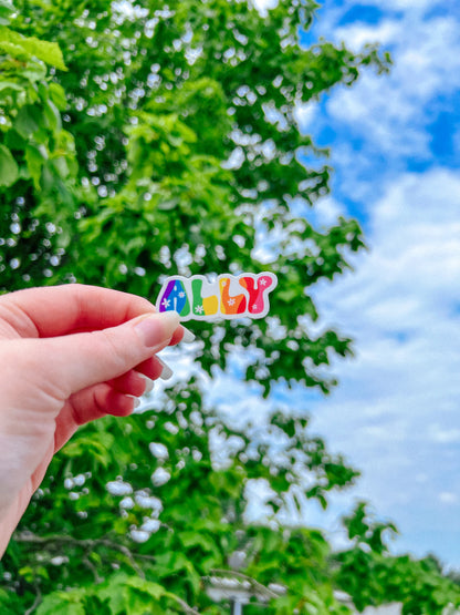 Ally LGBTQ Pride Sticker