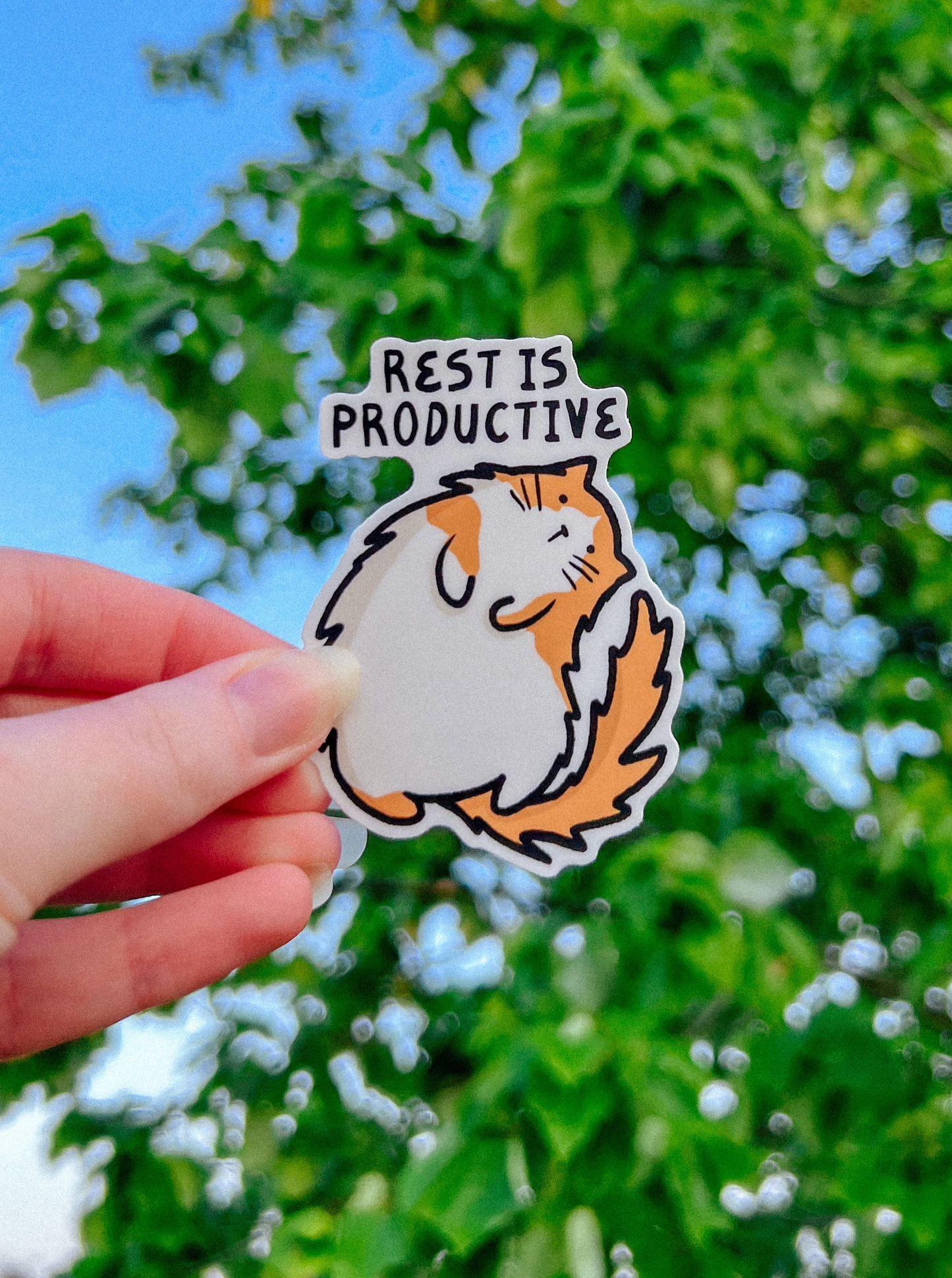 Rest is Product Cat Sticker