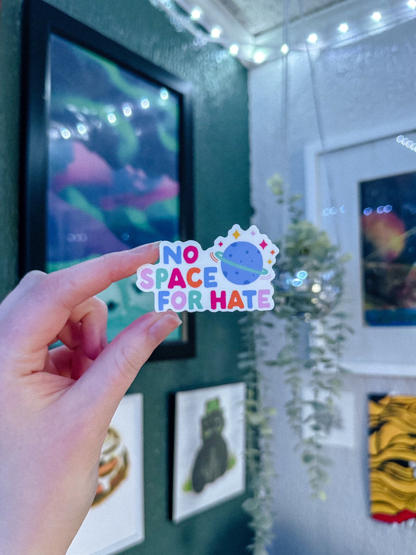 No Space for Hate Sticker