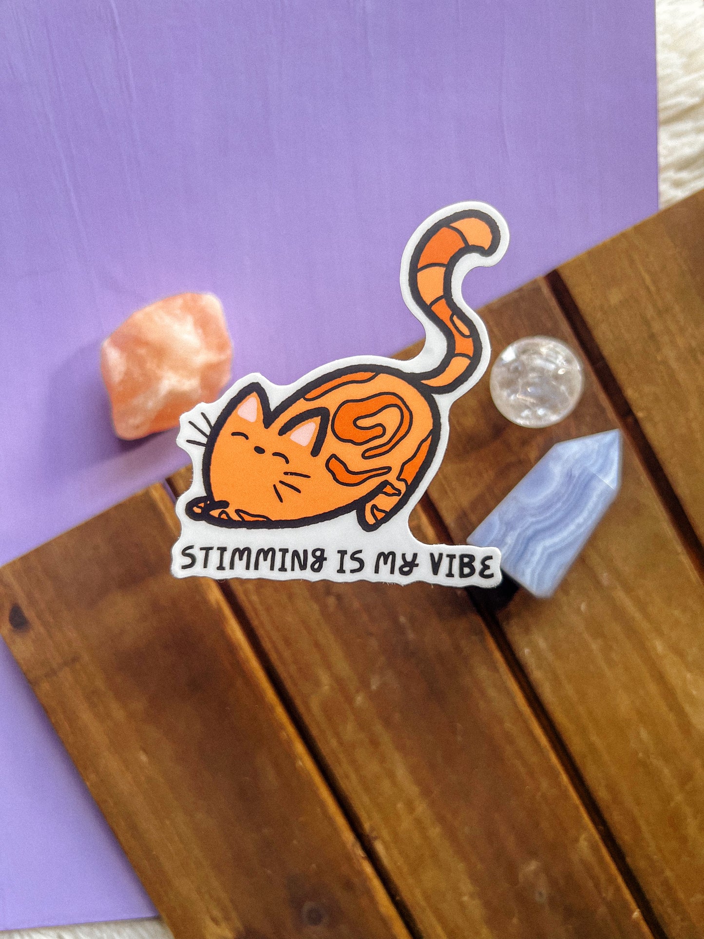 Stimming is my Vibe Cat Sticker