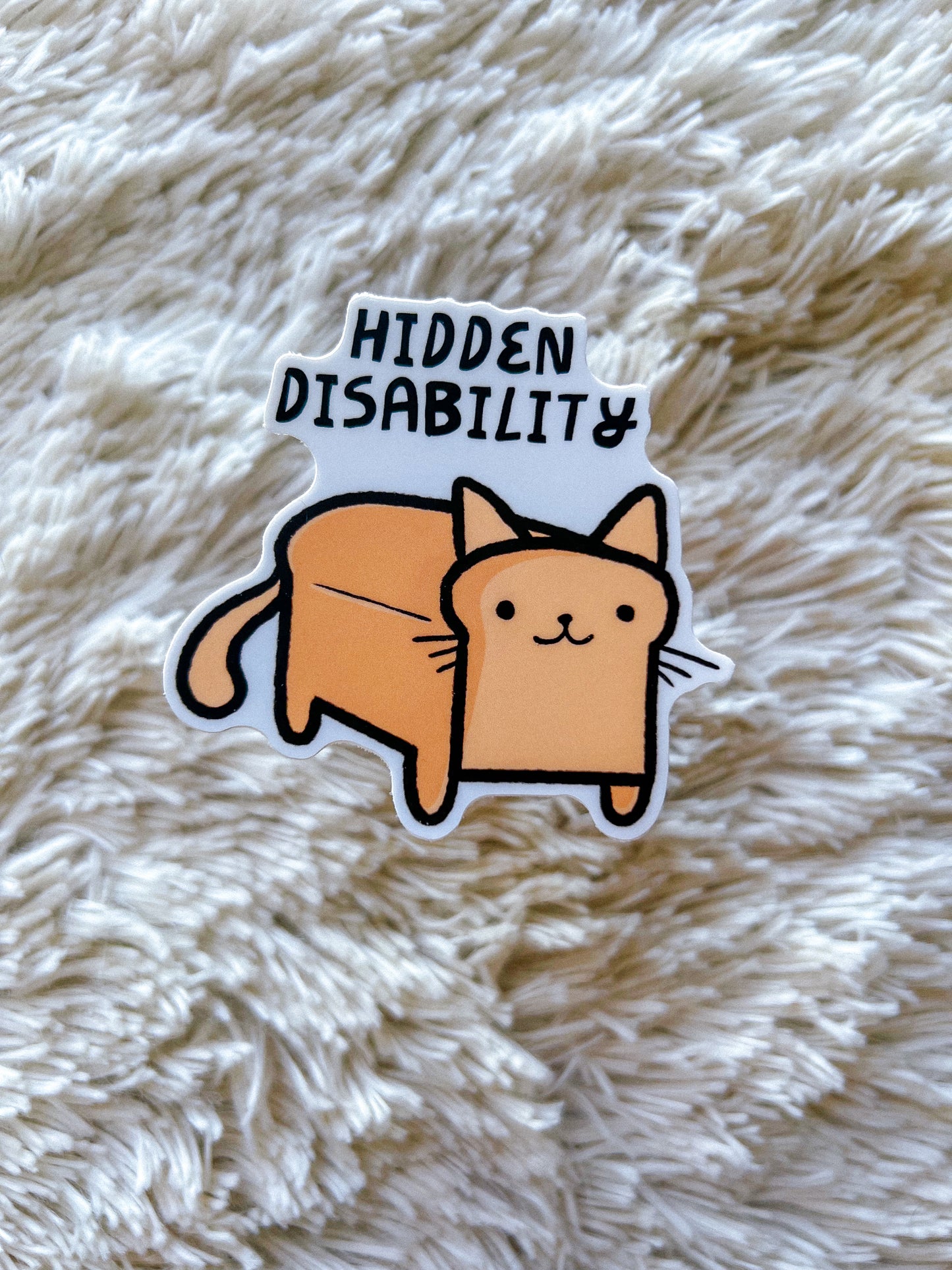 Hidden Disability Cat Sticker