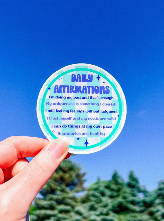 Daily Affirmations Sticker