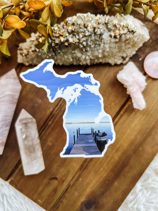 Lake Mitchell Cadillac Michigan Sticker