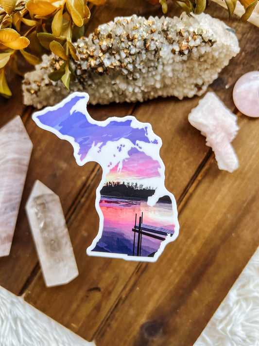 Forest Lake Michigan Sticker