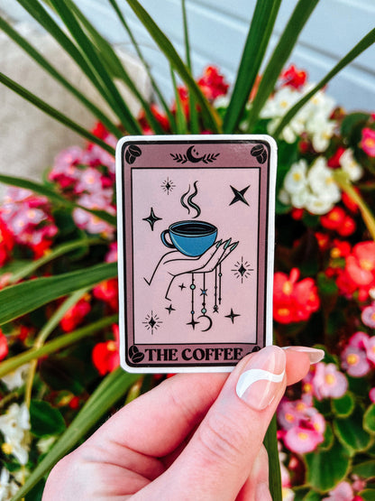 The Coffee Tarot Card Sticker