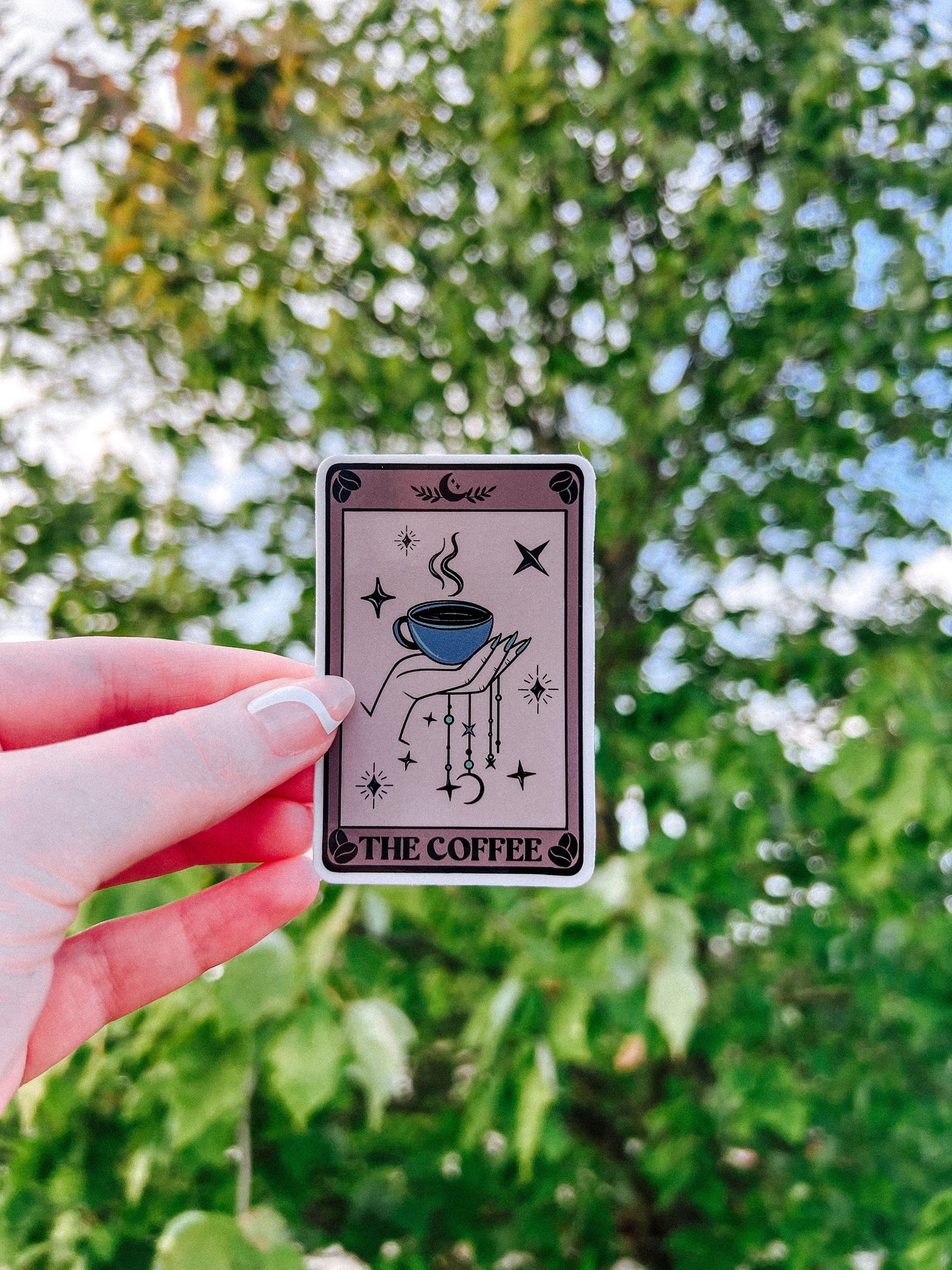 The Coffee Tarot Card Sticker