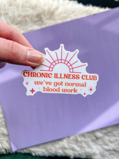 Chronic Illness Club Sticker