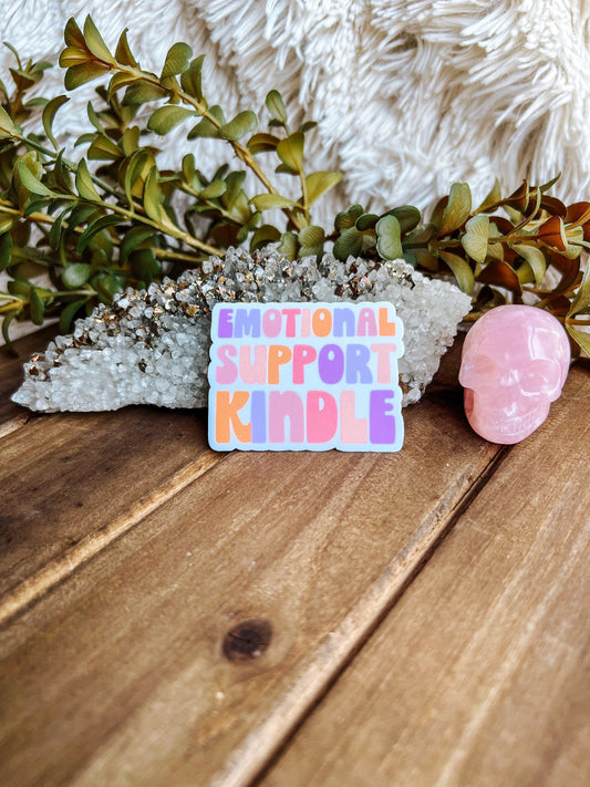 Emotional Support Kindle Sticker