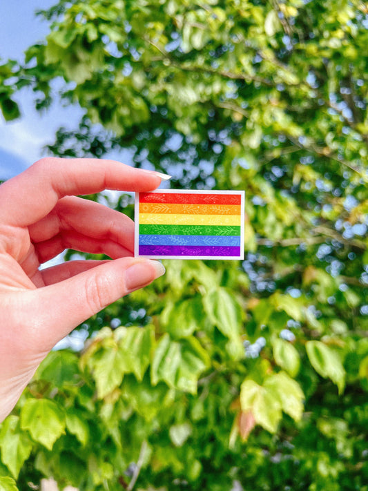 B GRADE Pride Botanical Flag Sticker