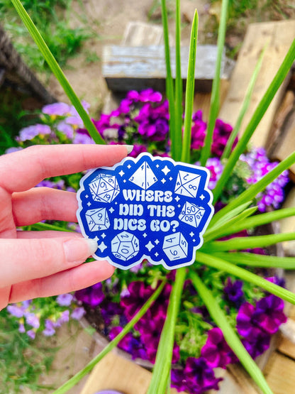 Where Did the Dice Go? Sticker