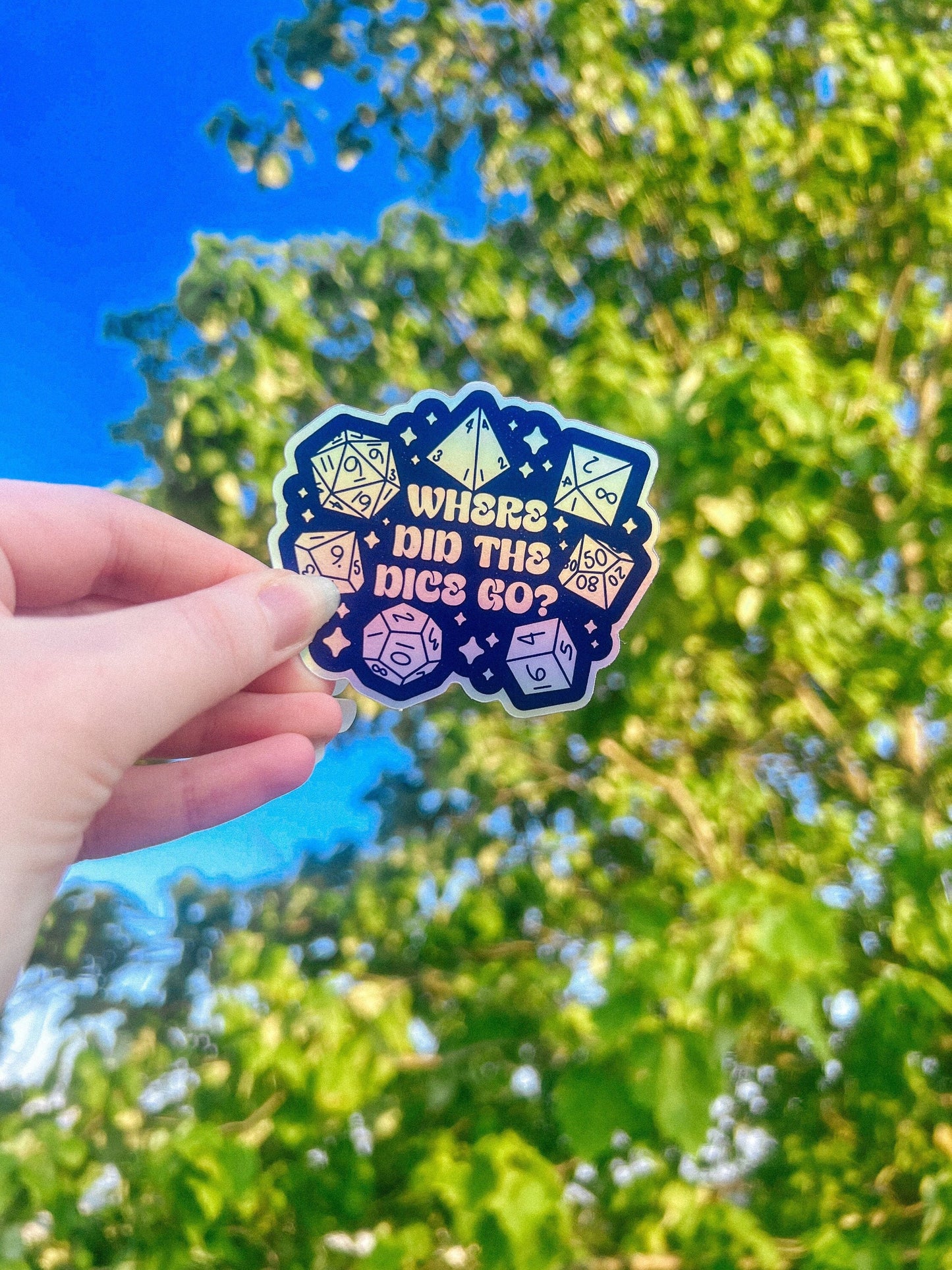 Where Did the Dice Go? Sticker